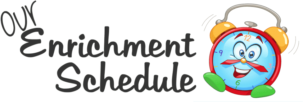 Image Result For Enrichment Schedule Clipart - Enrichment Schedules - Png Download (1024x387), Png Download