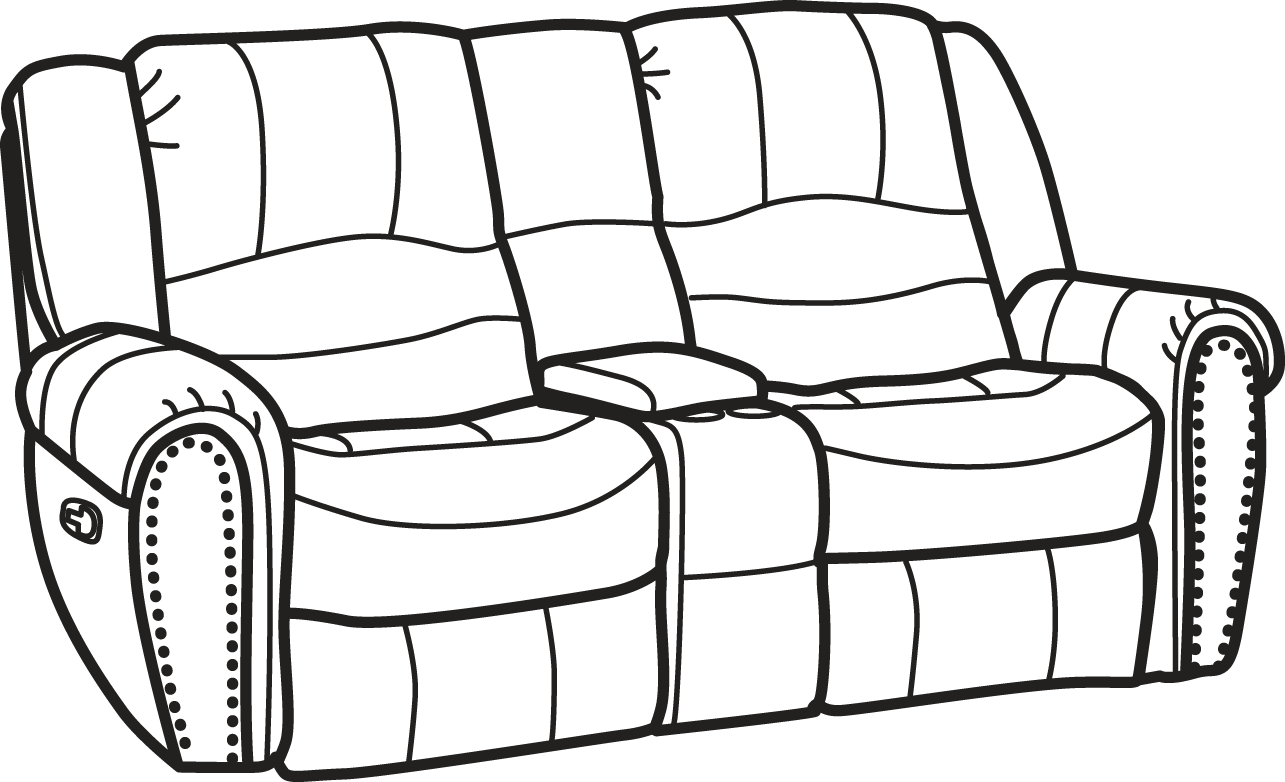 Crosstown Flexsteel Com Share Via Email Download - Flexsteel Downtown Console In Loveseat Clipart (1285x782), Png Download