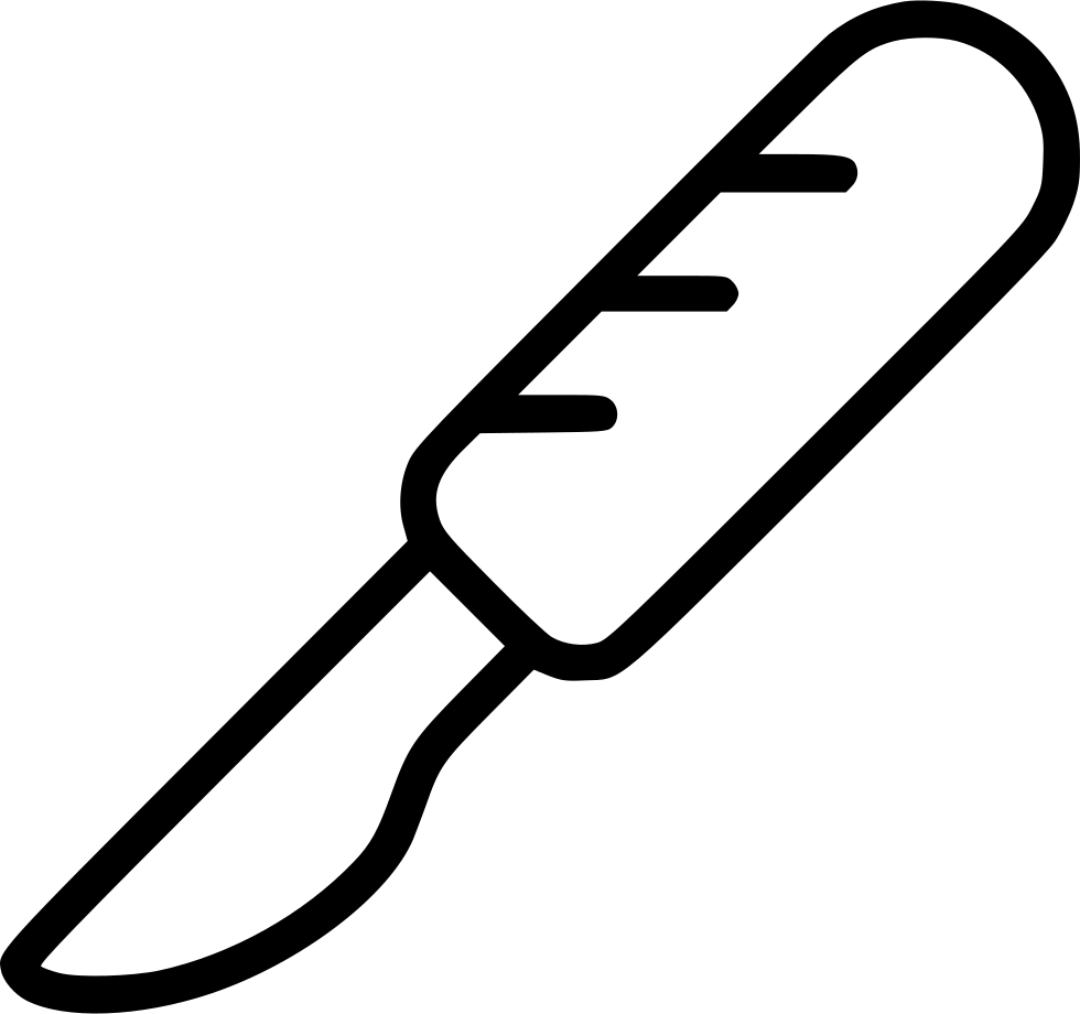 Knife Surgery Blade Svg - Surgeon Knife Png Clipart (980x920), Png Download