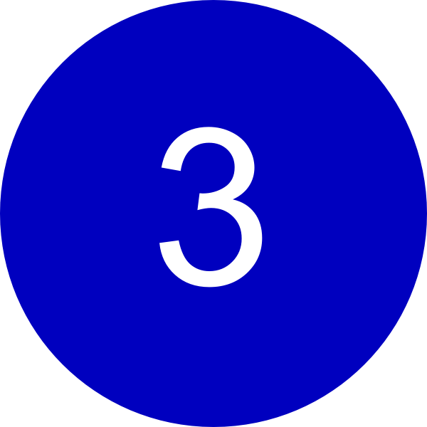 3 In A Circle Clipart (600x600), Png Download