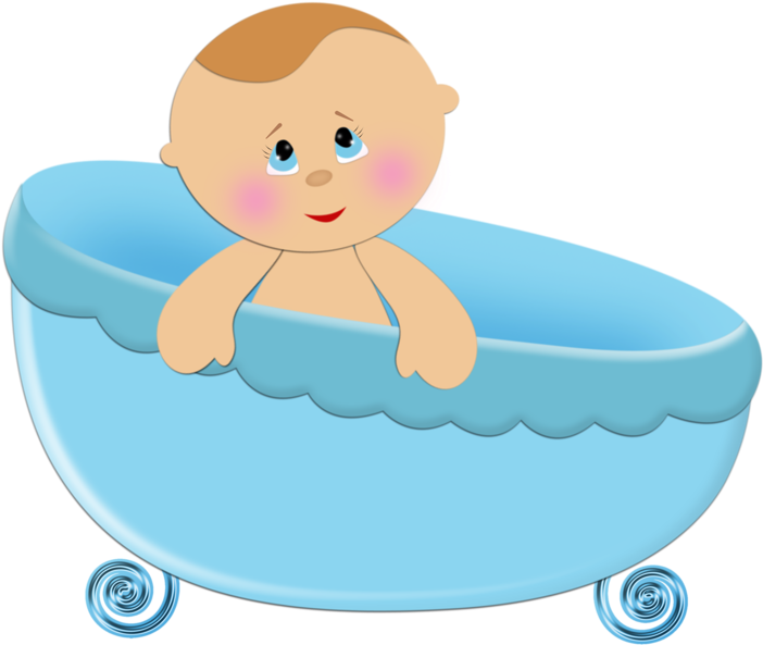 ϦᎯϧy ‿✿⁀ Baby Shawer, Baby Born, Clipart Boy, - Bañera De Bebe Dibujo - Png Download (800x690), Png Download