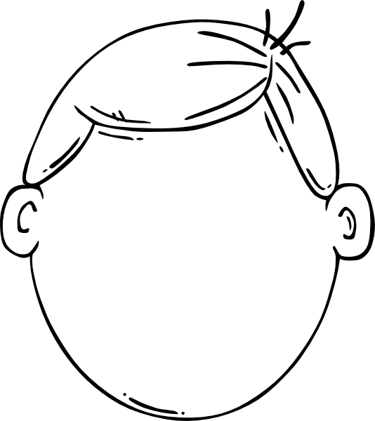 Boy Face Clip Art At Clipart Library - Boy Face Cartoon Drawing - Png Download (534x600), Png Download