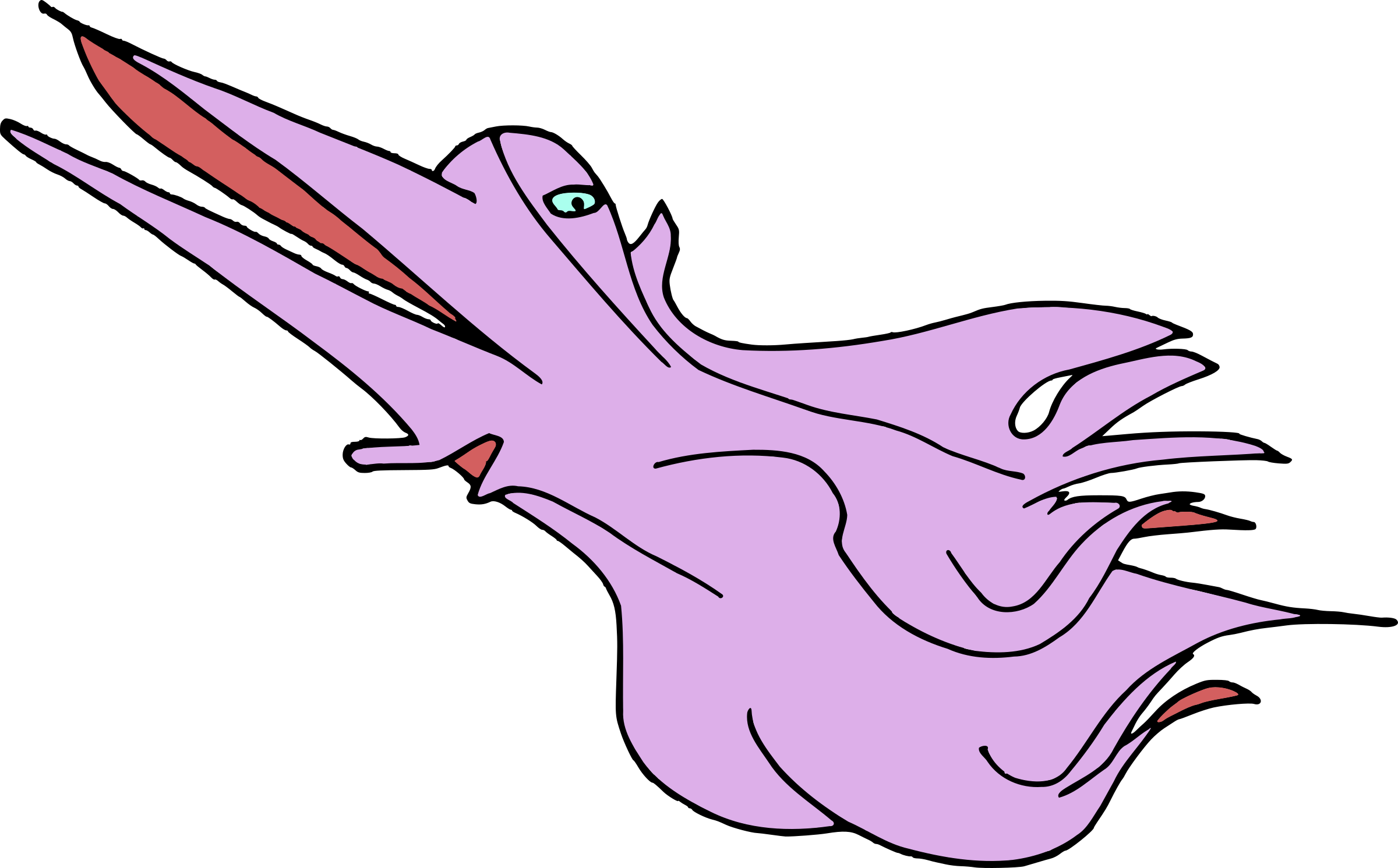 Big Image - Bird Clipart (2400x1491), Png Download