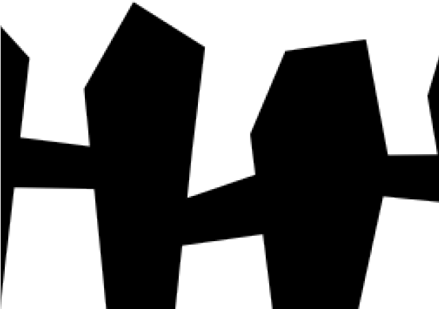 Halloween Clipart Fence - Silhouette - Png Download (640x480), Png Download