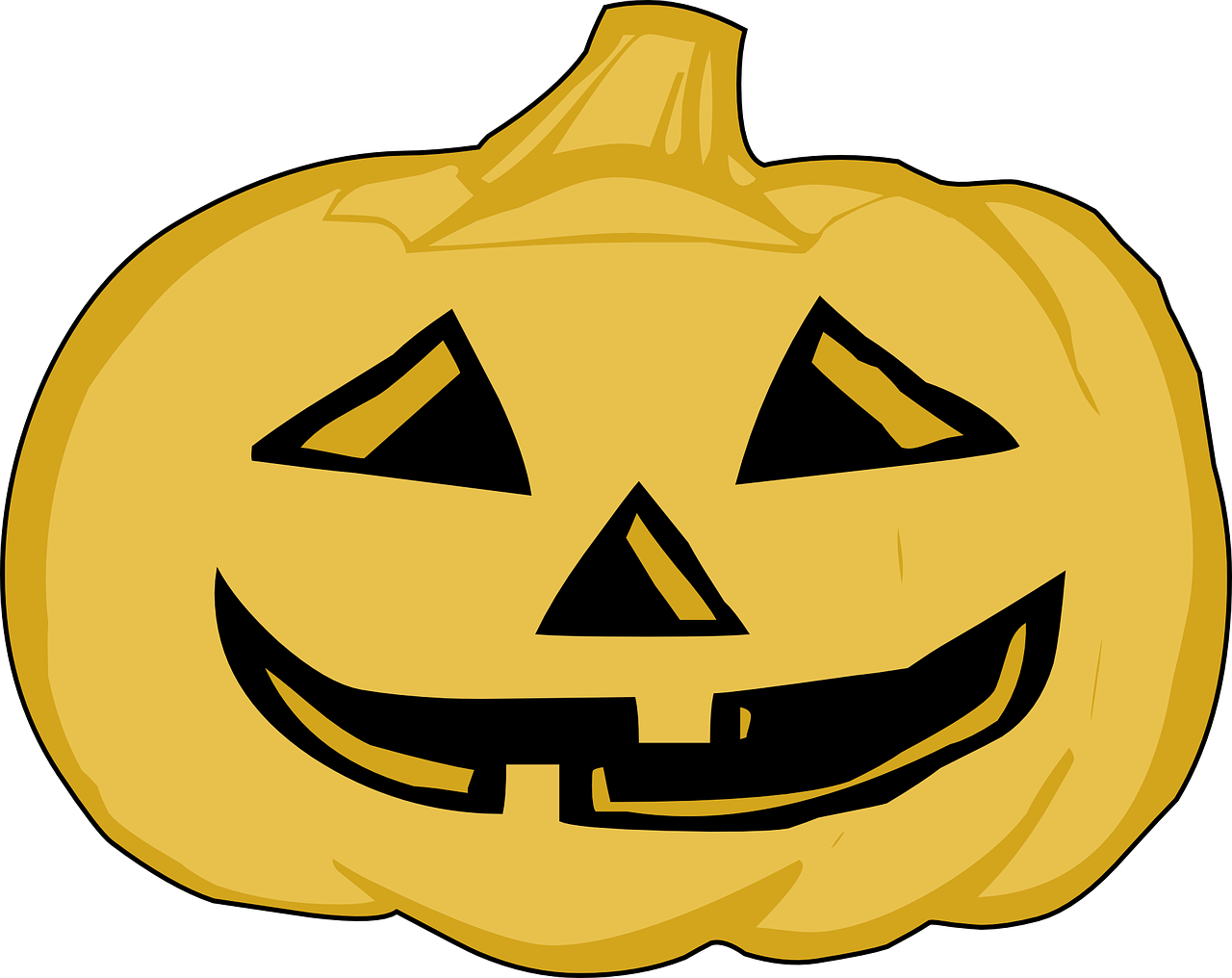 All Photo Png Clipart - Halloween Pumpkin Clipart Black And White Transparent Png (945x750), Png Download