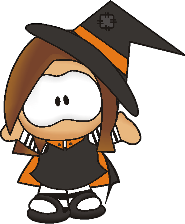Halloween Cartoon Png Clipart Halloween Clip Art - Girl Halloween Cartoon Transparent Png (595x720), Png Download