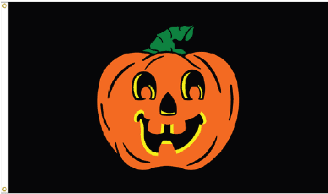 Flag Clipart Halloween - Pumpkin Flag - 3x5 Ft.- Nylon - Png Download (640x480), Png Download