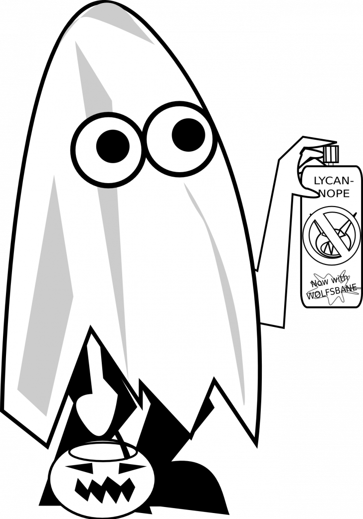 Cute Ghost Trick Or Treating Clipart Trick Or Treating - Animations Trick Or Treaters - Png Download (728x1040), Png Download