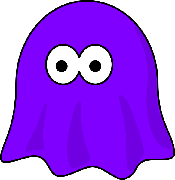 Purple Ghost Clip Art - Clip Art - Png Download (582x597), Png Download