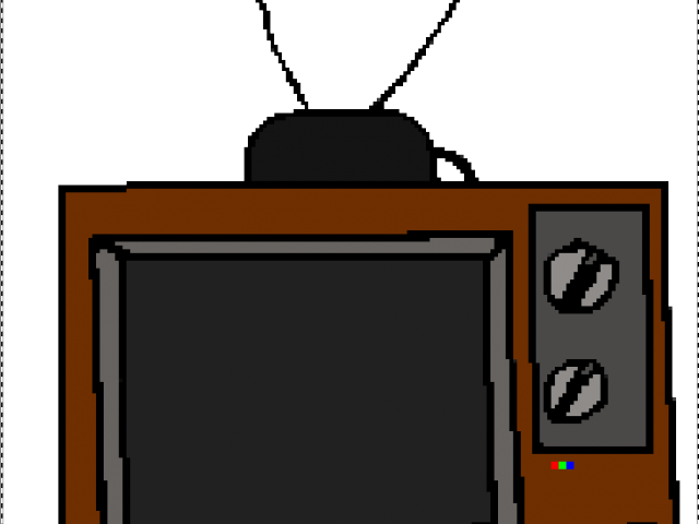 Television Clipart Old School - Cartoon Old School Tv - Png Download (640x480), Png Download