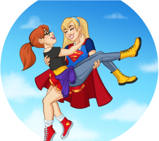 Cosplay Clipart Dc Superhero Girl - Dc Super Hero Girls Batgirl And Supergirl - Png Download (640x480), Png Download