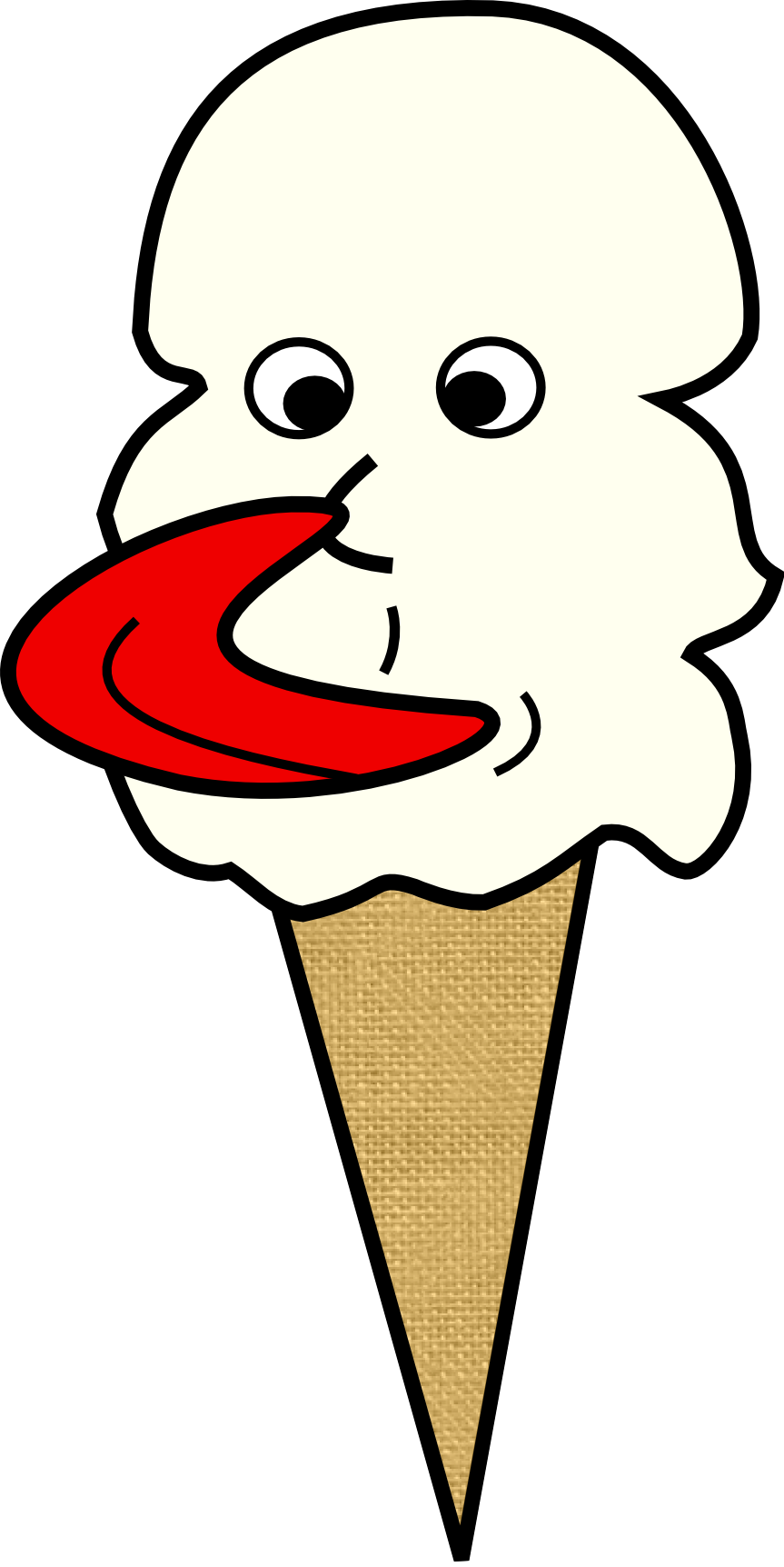 Liking Ice Cream Clipart (863x1724), Png Download