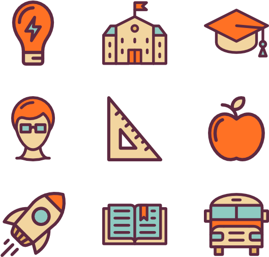 Icons Free Education Pack Svg Free Stock - Breakfast Clipart (600x564), Png Download