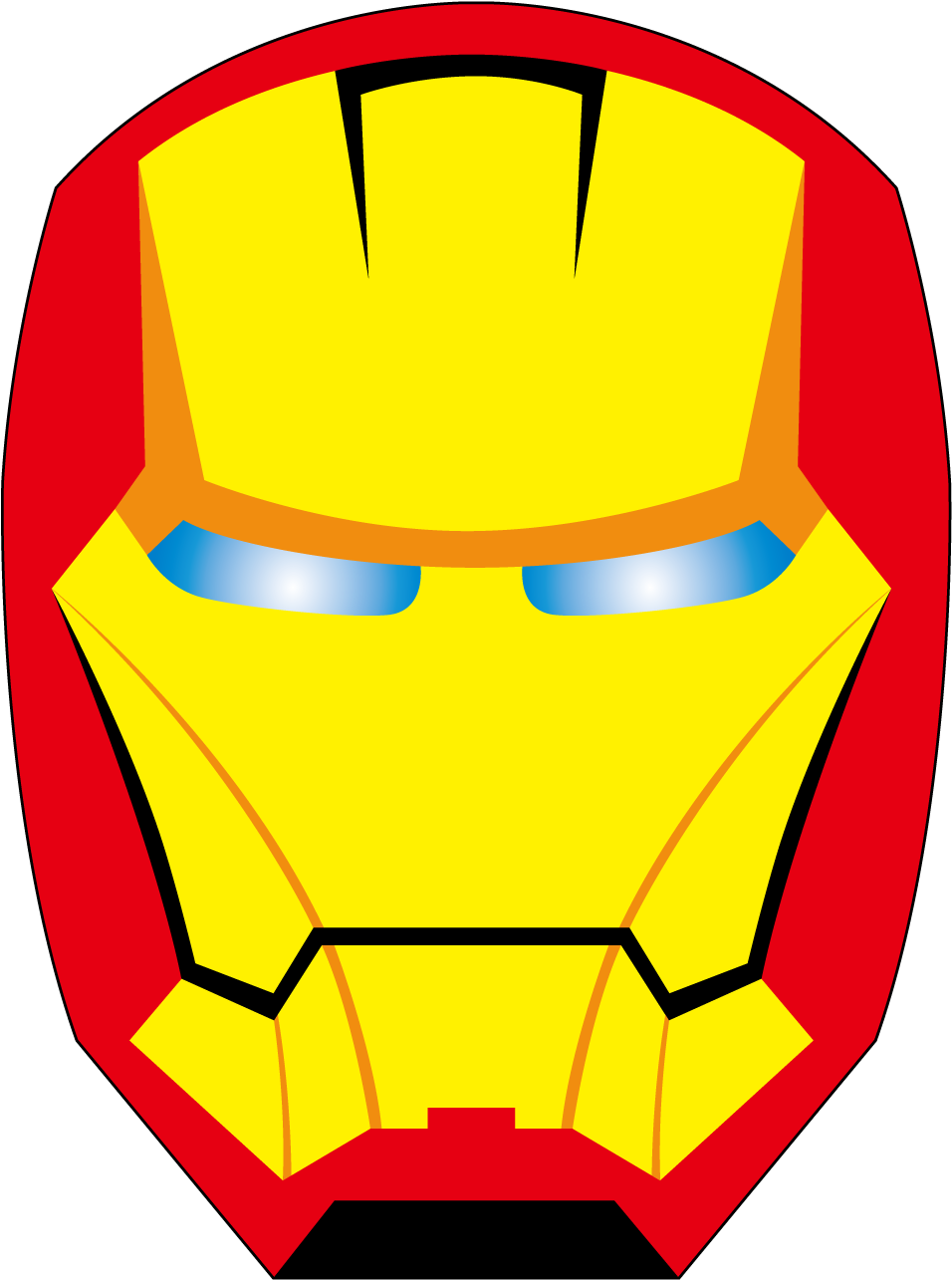 Download Face Clipart Ironman Iron Man Face Png Cartoon Transparent