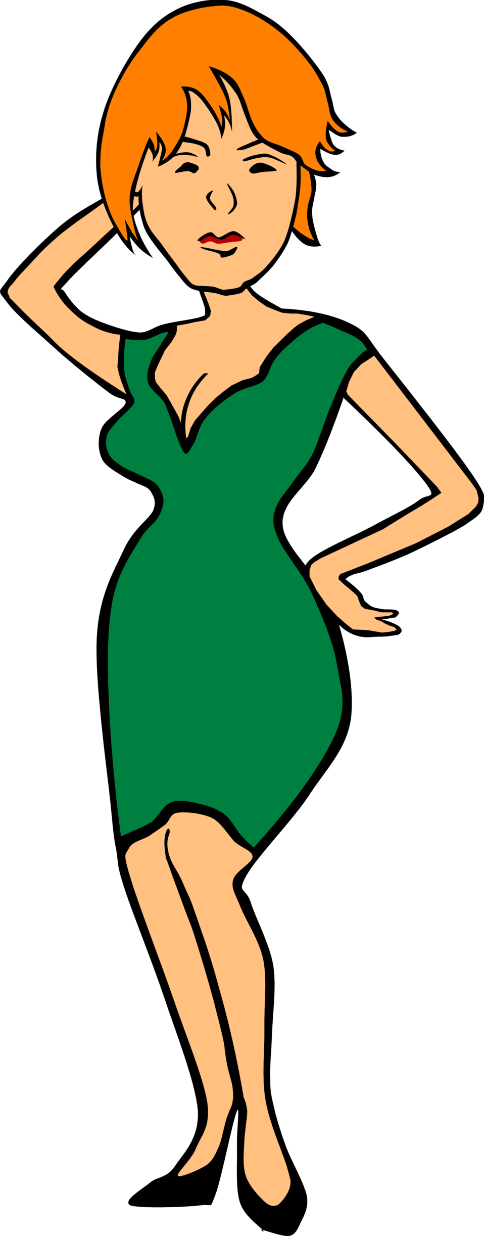 Model Man And Woman Clipart - Woman Clip Art - Png Download (600x1530), Png Download