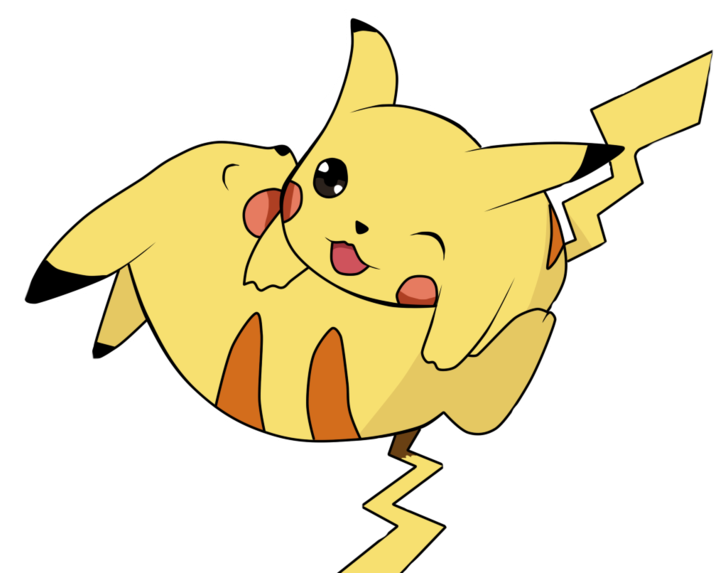 Pokemon Go Pikachu Png Clip Art Black And White Stock - Pikachu Two Transparent Png (714x573), Png Download