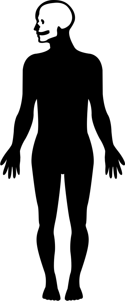 407 X 981 1 0 - Human Body Silhouette Clipart (407x981), Png Download