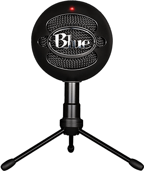 Blue Yeti Microphone Png Transparent Background - Blue Snowball Ice Black Clipart (600x600), Png Download