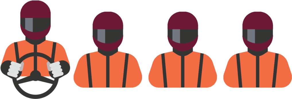 Atv Tour Driver & Passenger - Illustration Clipart (1024x357), Png Download