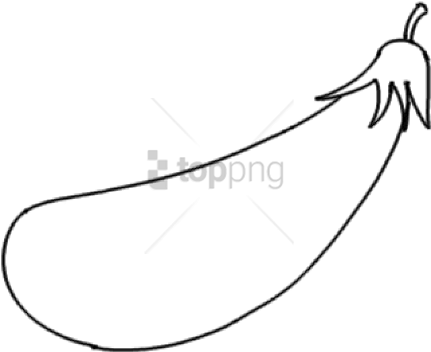 Free Png Brinjal Picture For Drawing Png Image With Clipart (850x694), Png Download
