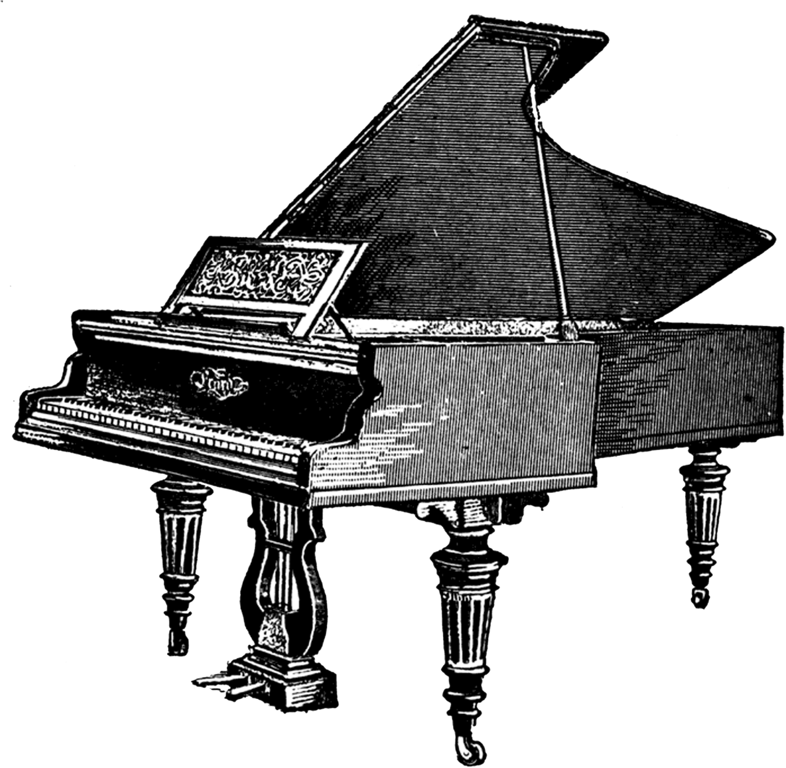 Visit - Transparent Background Piano Clipart - Png Download (1600x1586), Png Download