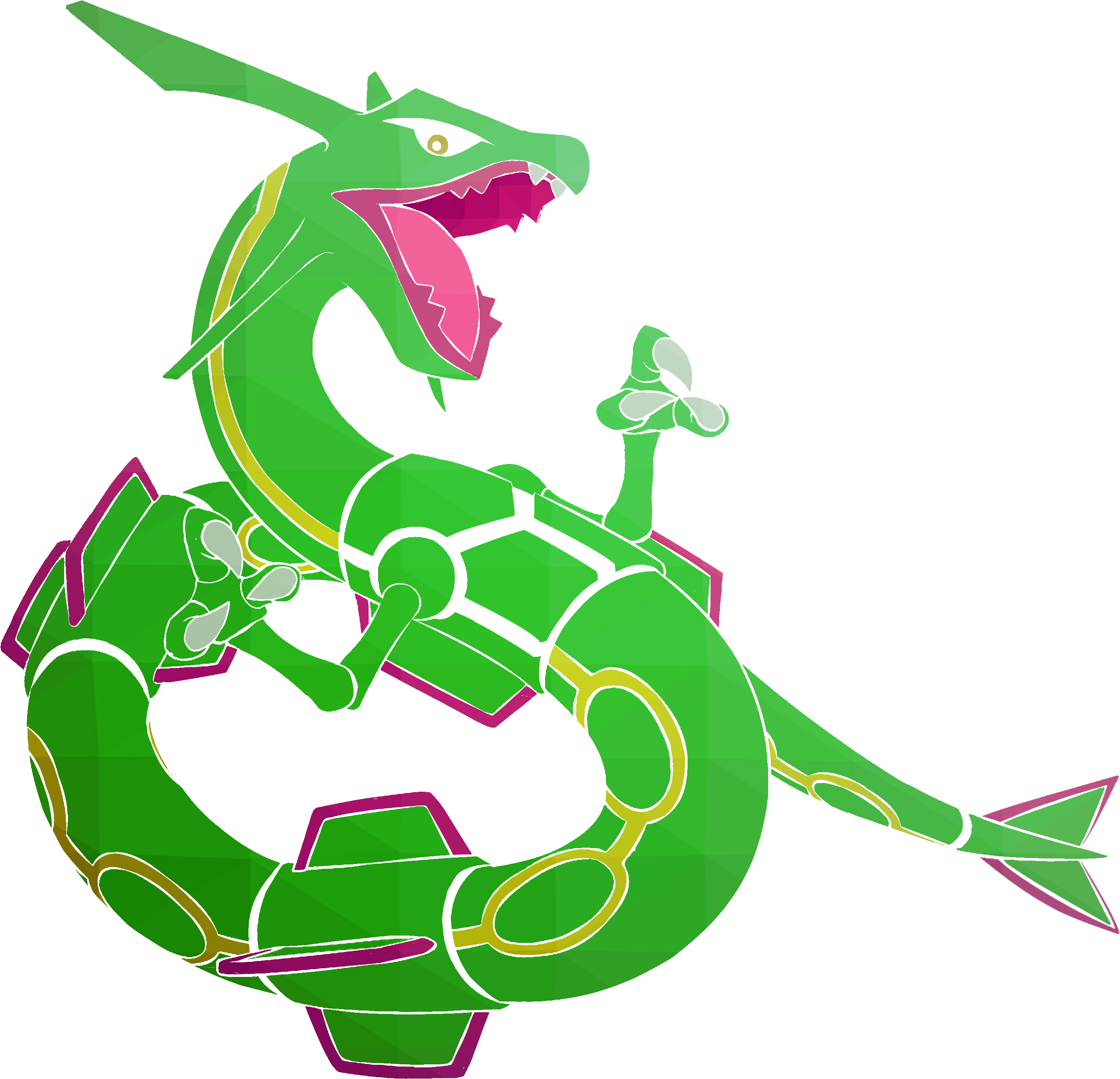 Rayquaza Pokemon - Illustration Clipart (2800x2800), Png Download