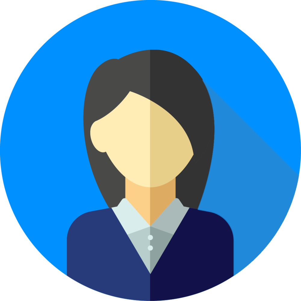 Testimonialavatarwoman - Portable Network Graphics Clipart (1000x1000), Png Download