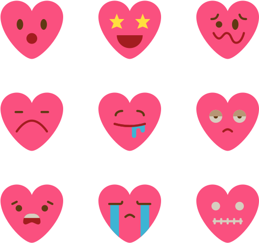 Heart Emoticons - Icon Clipart (600x564), Png Download