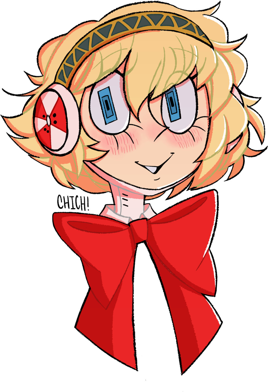 “a Quick Aigis Doodle For @8xenon8's Bday - Cartoon Clipart (1280x1683), Png Download