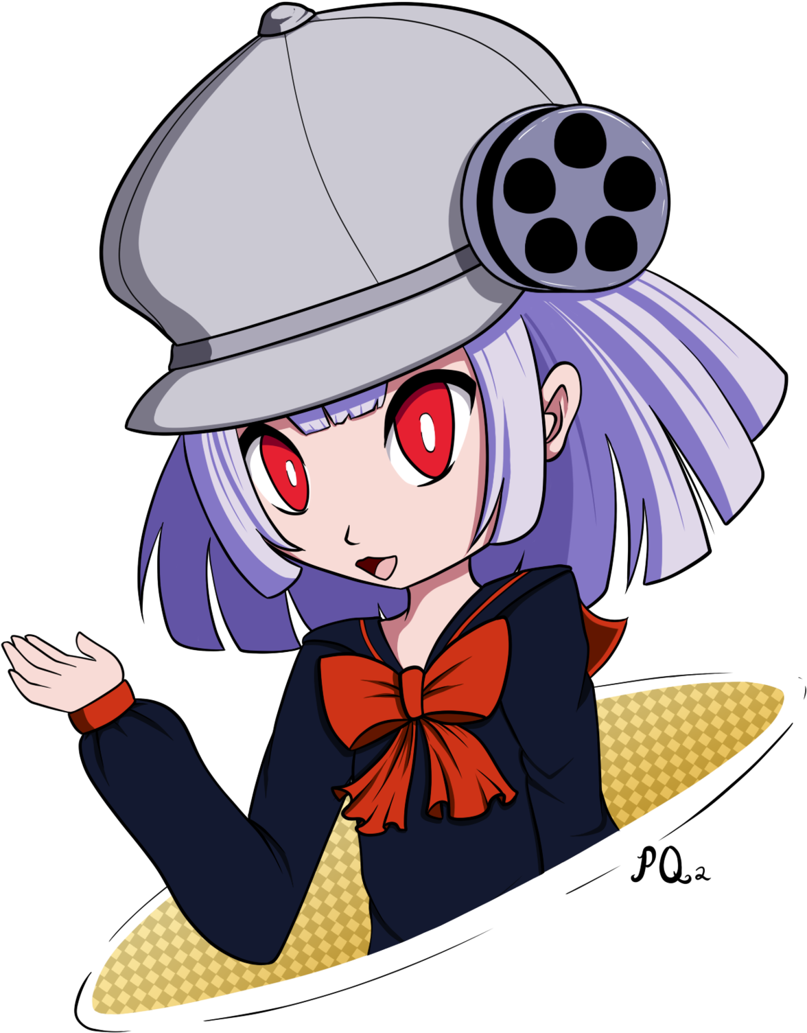 “new Pq2 Girl So Cute ” - Cartoon Clipart (1280x1633), Png Download