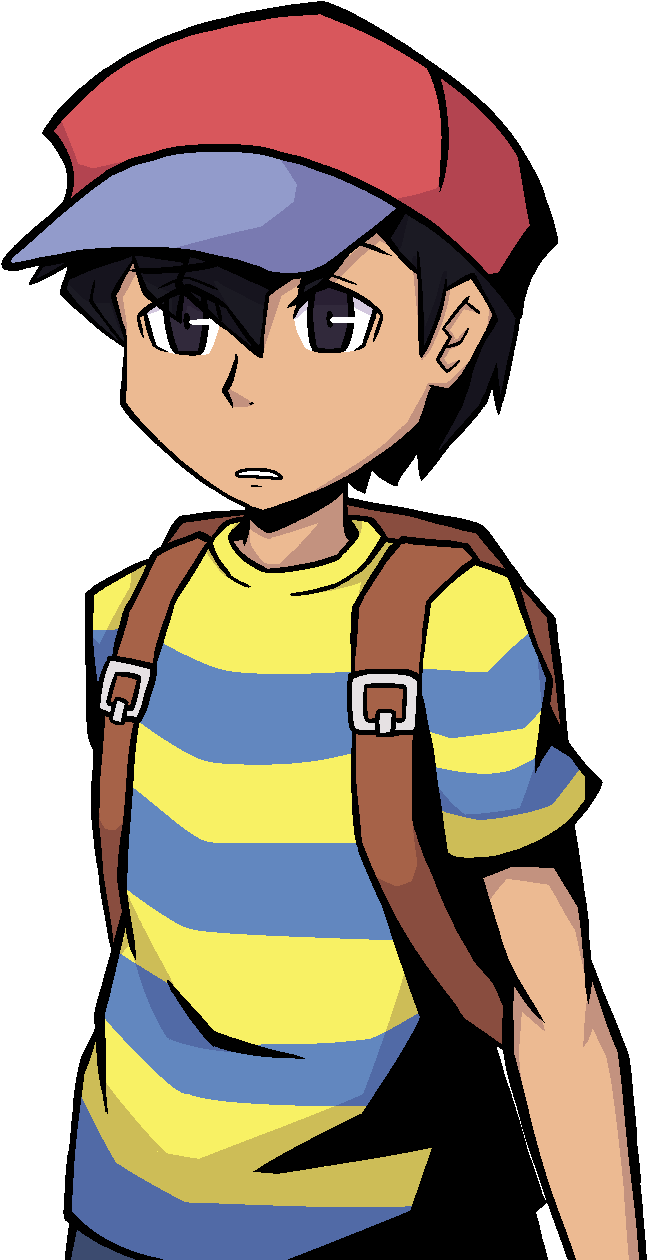 Tried Imitating Twewy's Art Style With Ness - Cartoon Clipart (759x1280), Png Download