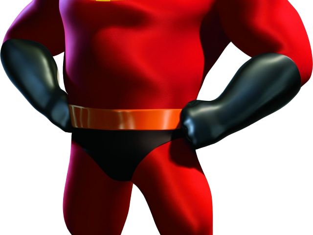 The Incredibles Clipart Comic Villain - Mr Incredible Stance - Png Download (640x480), Png Download