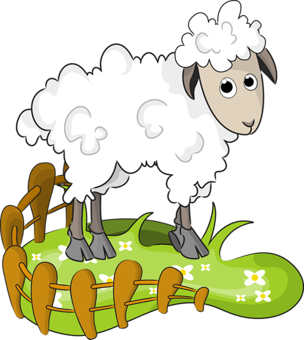 Owl Clip Art, Sheep Art, Applique Templates, - Dibujo De Ovejita En El Campo - Png Download (600x671), Png Download