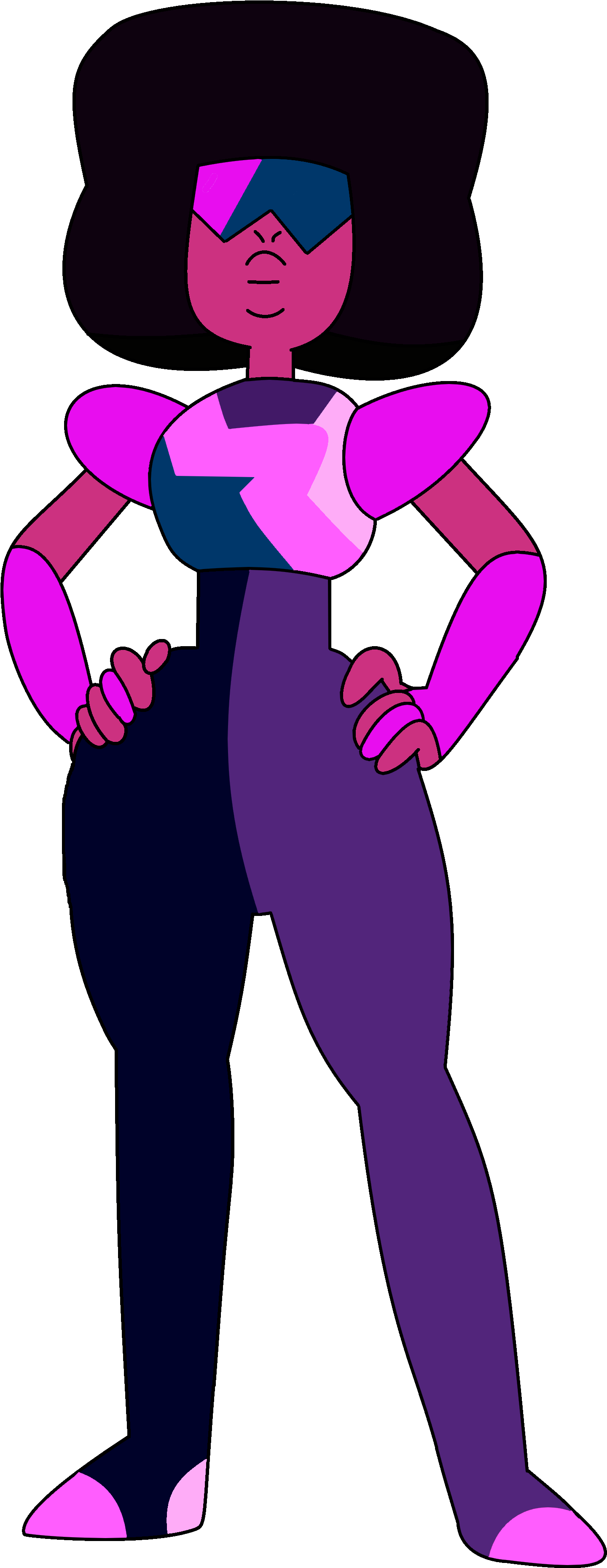 Garnettemplate2 - Spongebob Garnet Clipart (1800x3752), Png Download