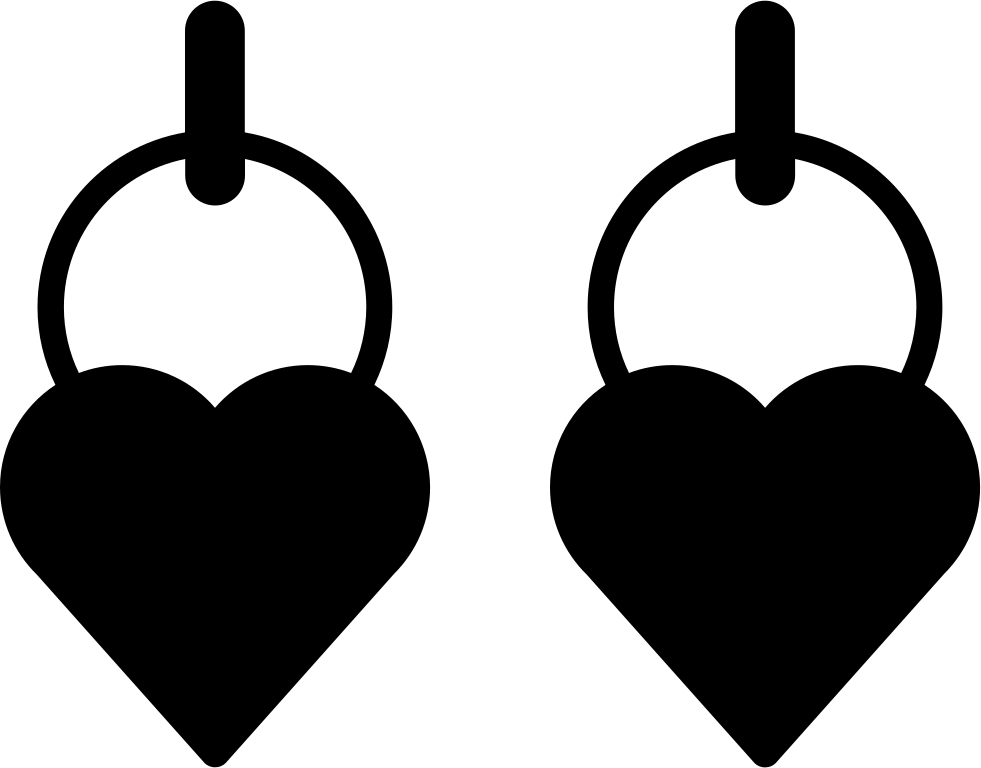 Earrings Clipart Svg - Free Earring Svg - Png Download (981x768), Png Download