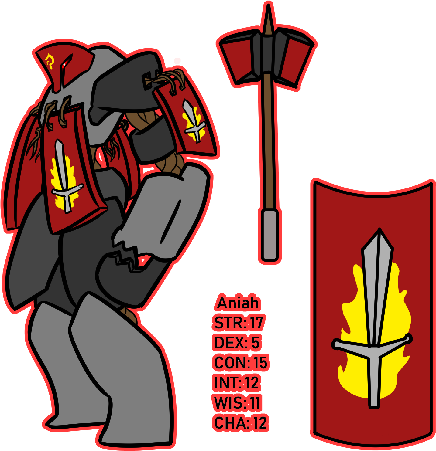 Warforged Conquest Paladin - Cartoon Clipart (1600x1600), Png Download