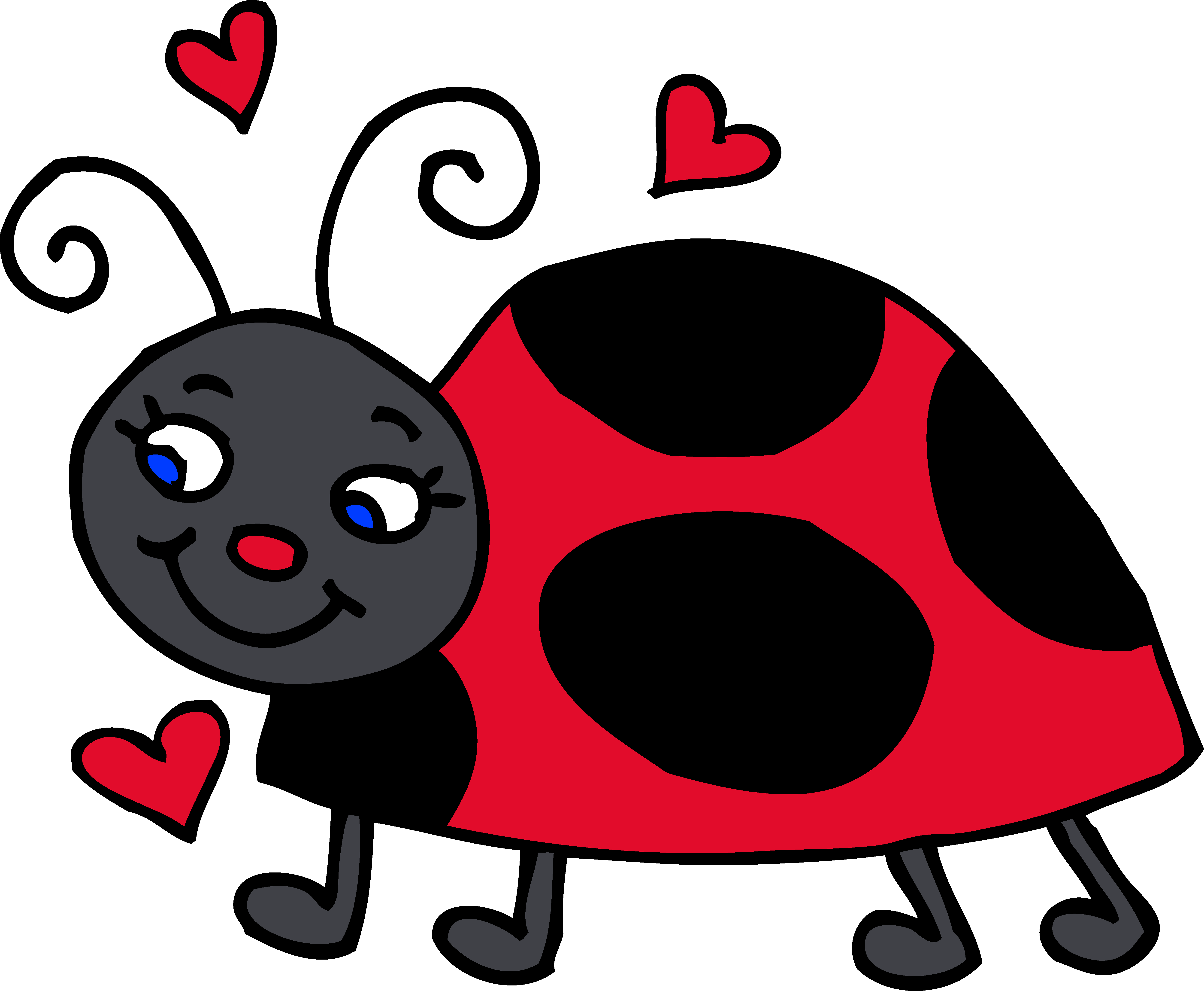 Clipart Of Trial, Pretty And Dead - Cute Ladybug Clip Art - Png Download (5214x4289), Png Download