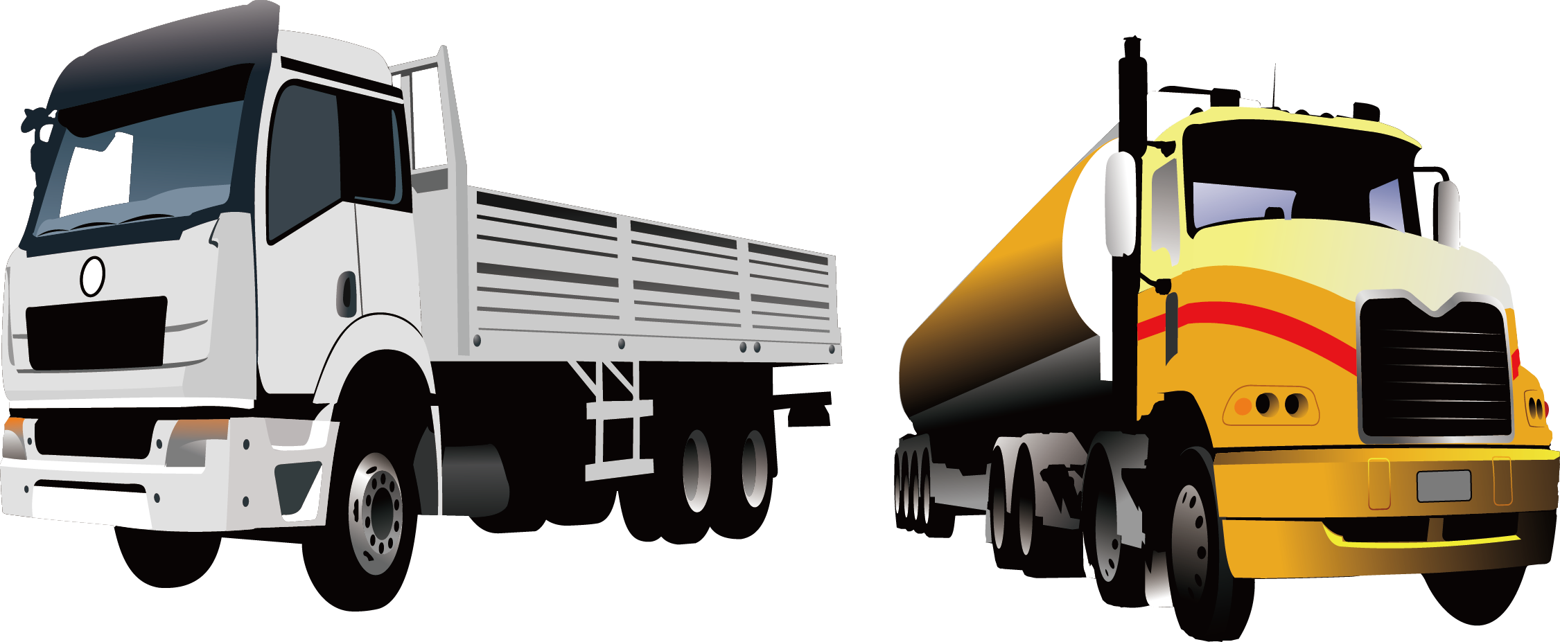 Cargo Transprent Png Free Download Automotive Exterior - Lorry Truck Clipart (2251x927), Png Download