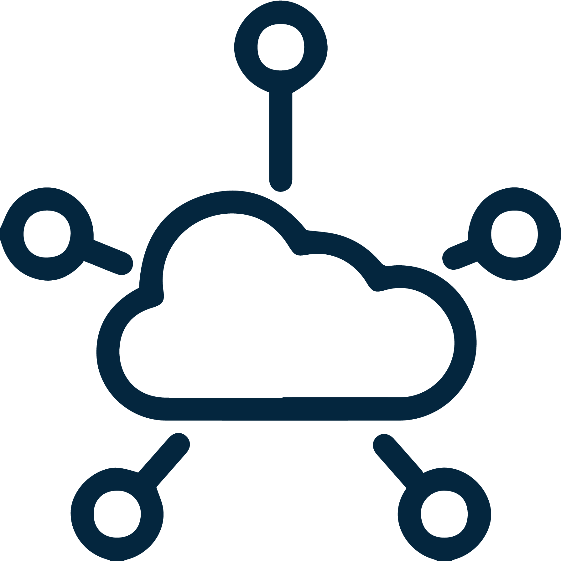 Client Collaboration Will Continue To Play A Pivotal - Molecule Icon Clipart (1828x1833), Png Download