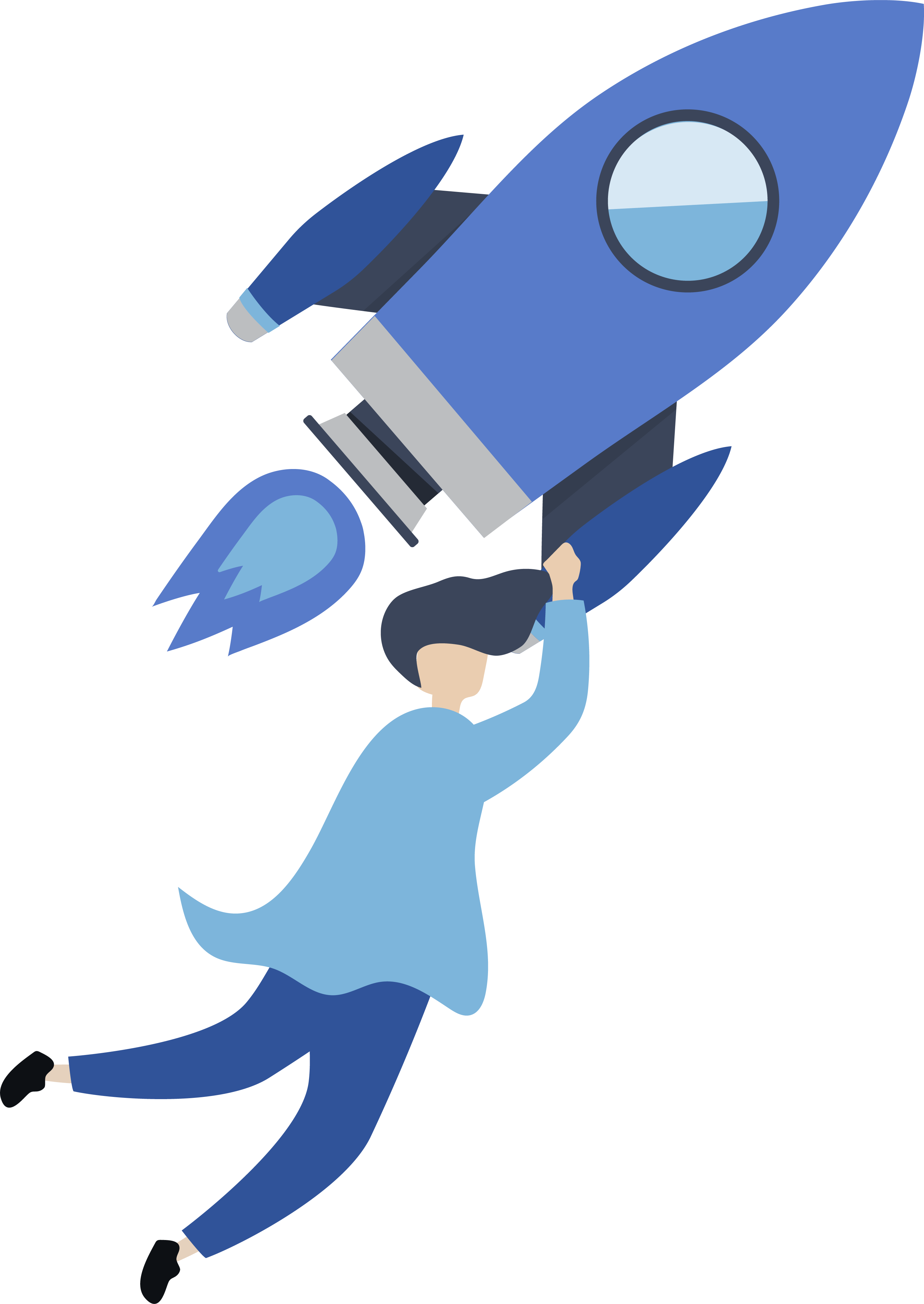 Aim High - Rocket Clipart (2933x4137), Png Download