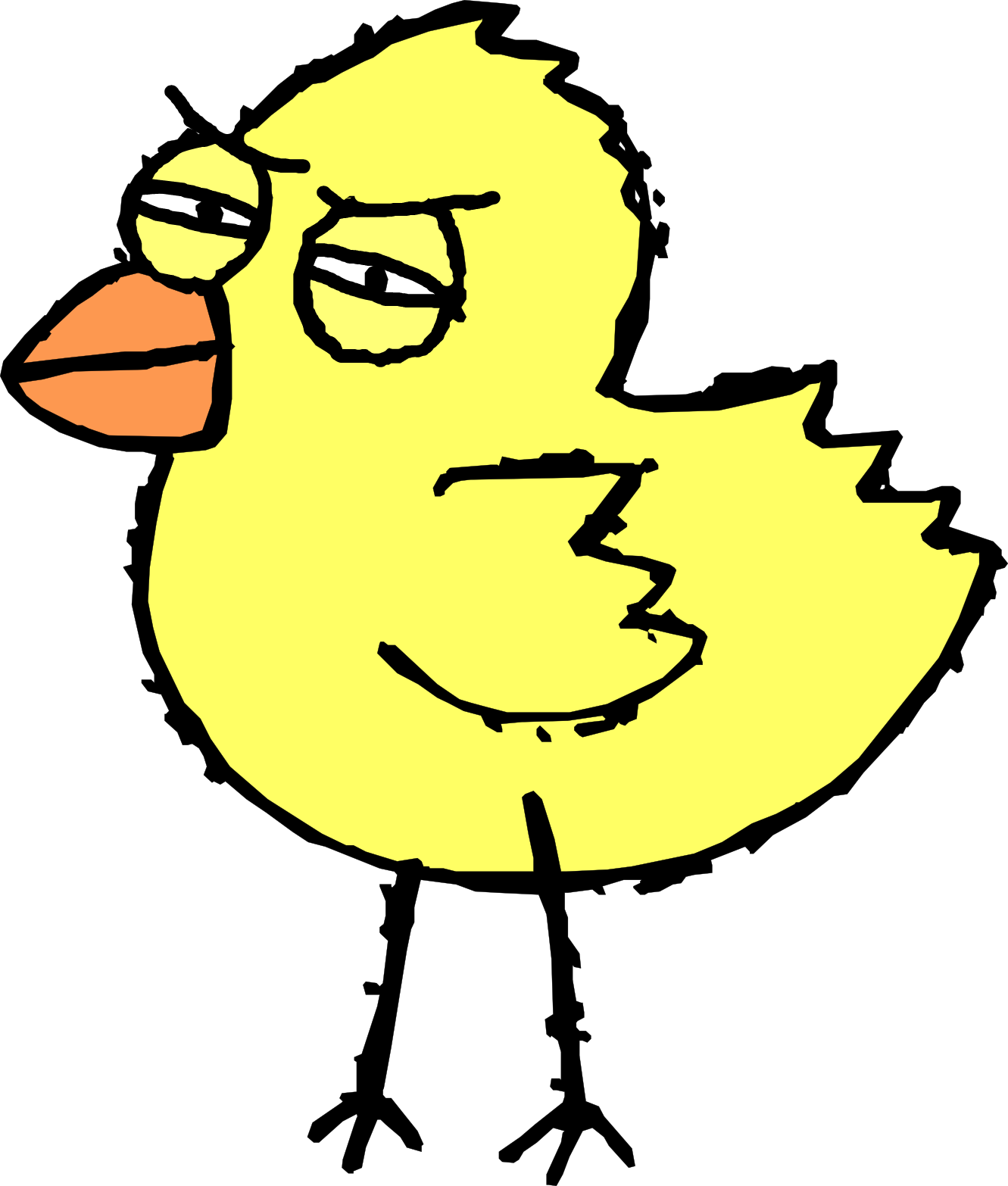Anonymous Clipart Ignorant - Cartoon Bird Svg - Png Download (1331x1566), Png Download