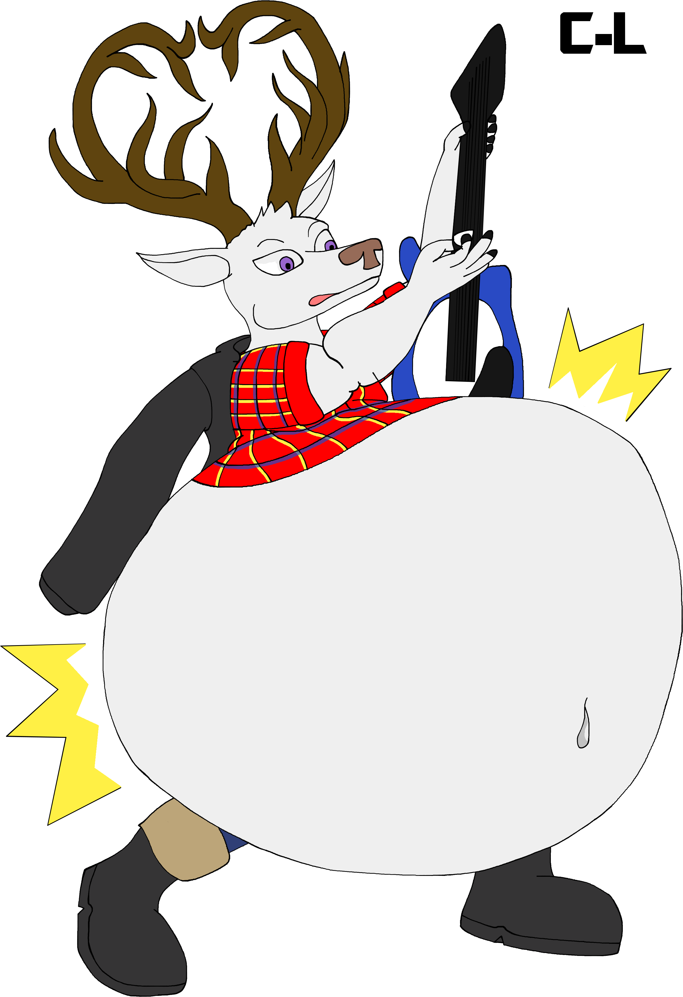 The Same Anonymous Commissioner Wanted Me To Draw A - Cartoon Clipart (2393x3491), Png Download