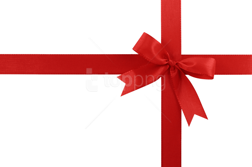 Free Png Download Red Ribbon Png Images Background - Red Bow Clipart (851x563), Png Download