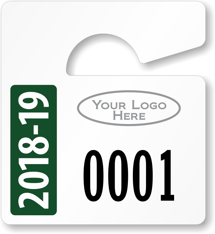 Customizable Student Parking Permits - Sign Clipart (736x800), Png Download