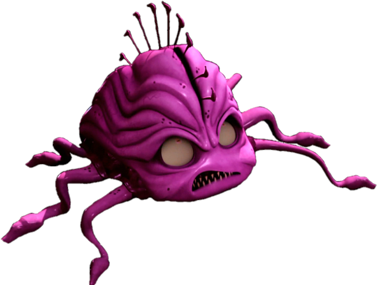 Raphael Kraang Head Tentacles Profile - Illustration Clipart (734x556), Png Download
