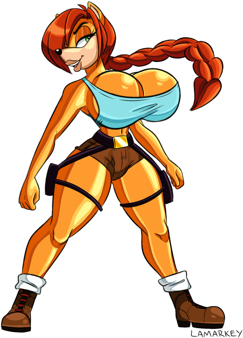 Crash Bandicoot X Tomb Raider Market - Cartoon Clipart (880x1200), Png Download