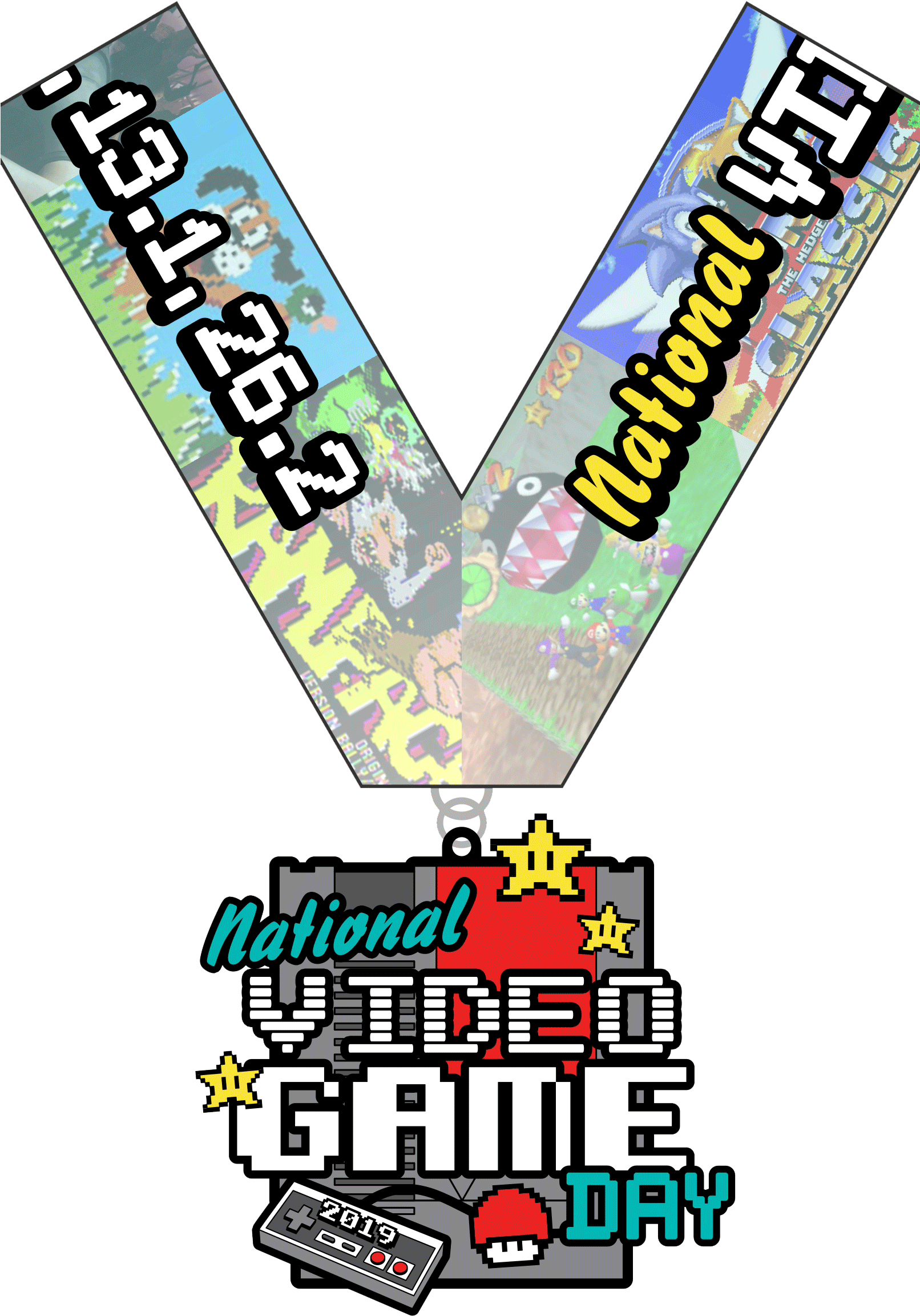 Video-game Resize=474,695 - 2019 Video Game Day 1 Mile, 5k, 10k, 13.1, 26.2 - Savannah Clipart (1611x2363), Png Download