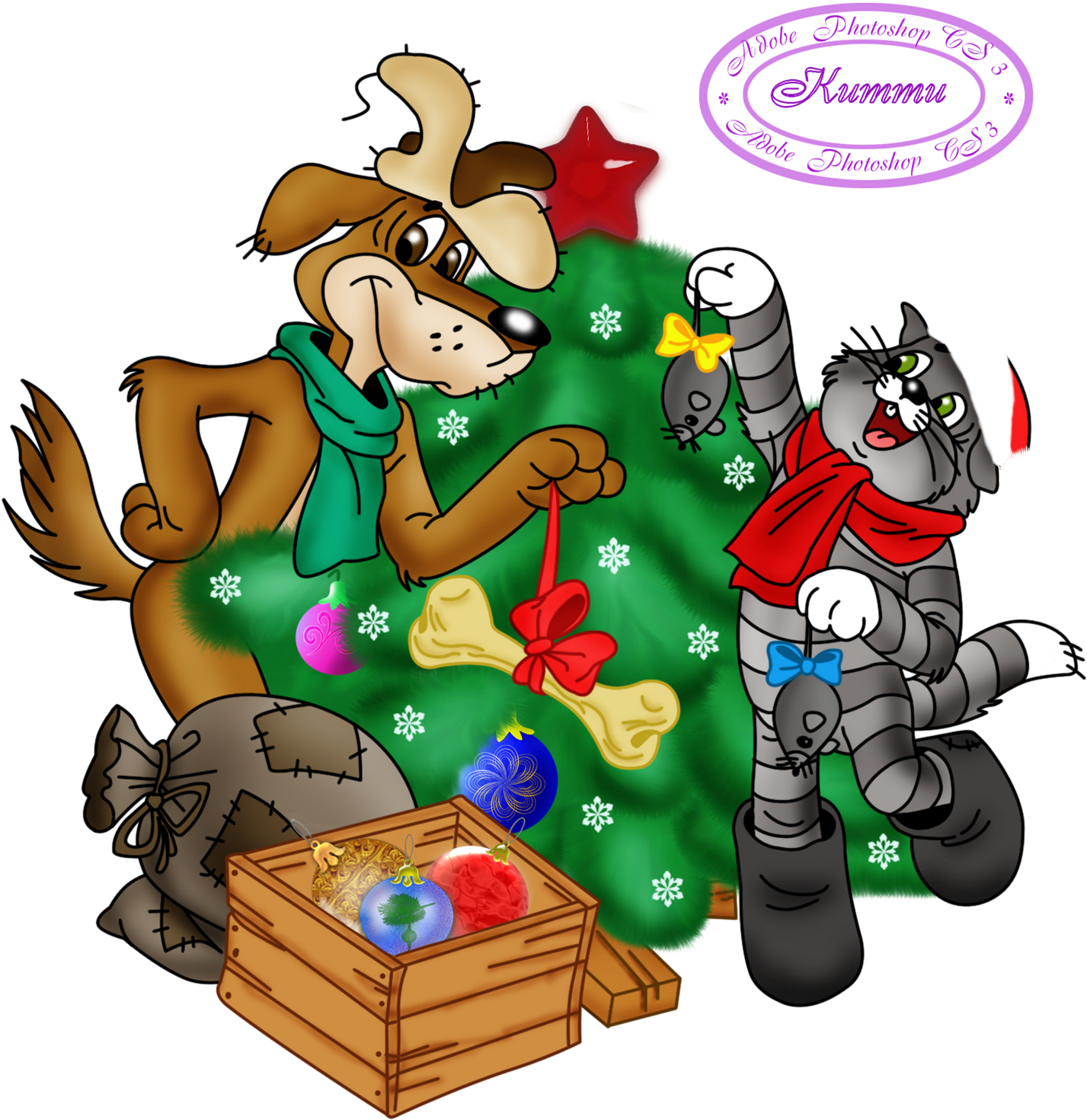 Baixar Imagens Png Para Montagens Com O Tema Natal - Matroskin The Cat Clipart (1600x1600), Png Download