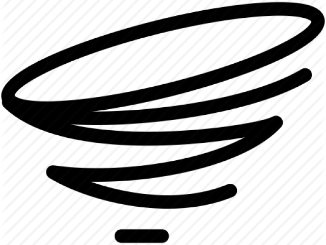 Tornado Line Clipart (640x480), Png Download
