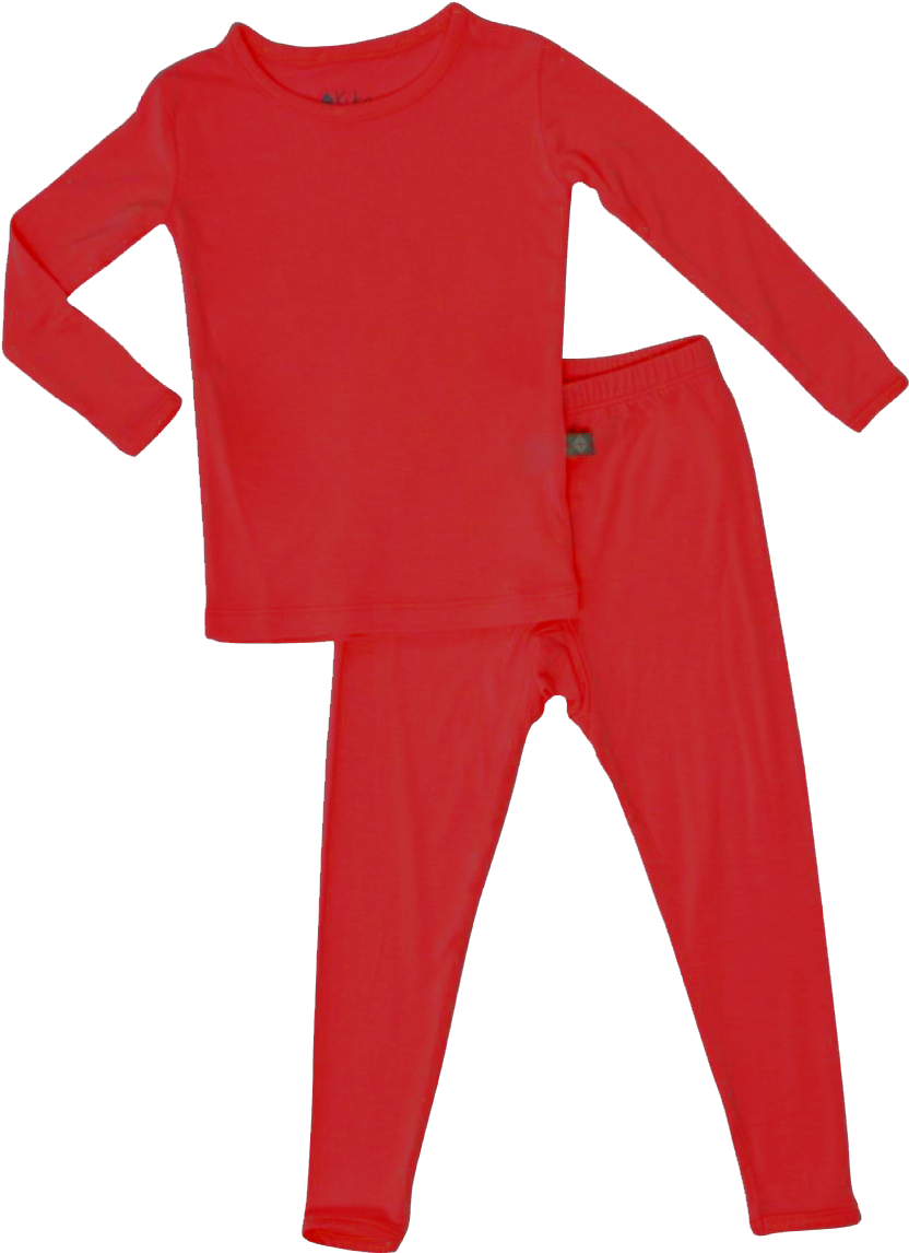 Toddler Set Red Spearmint - Pajamas Clipart (1152x1152), Png Download